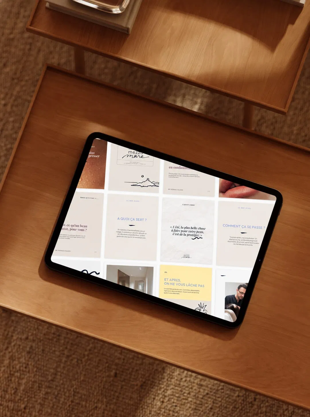 Mezzu Mare, communication digitale piliers de contenu