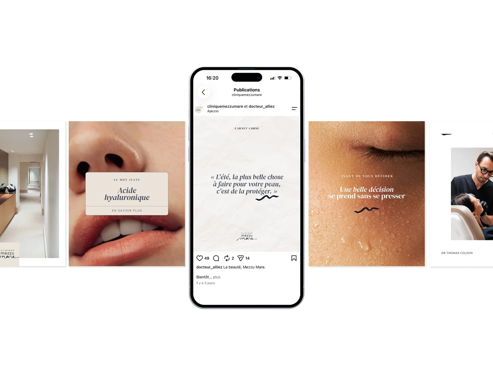 Mezzu Mare, communication digitale reseaux sociaux publications
