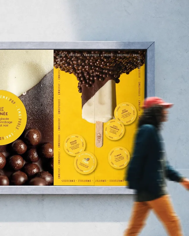 Emkipop, paques communication print affichage