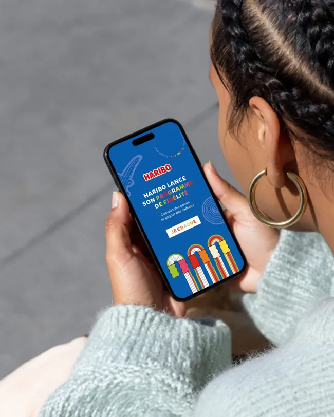 Haribo, communication digitale emailing smartphone