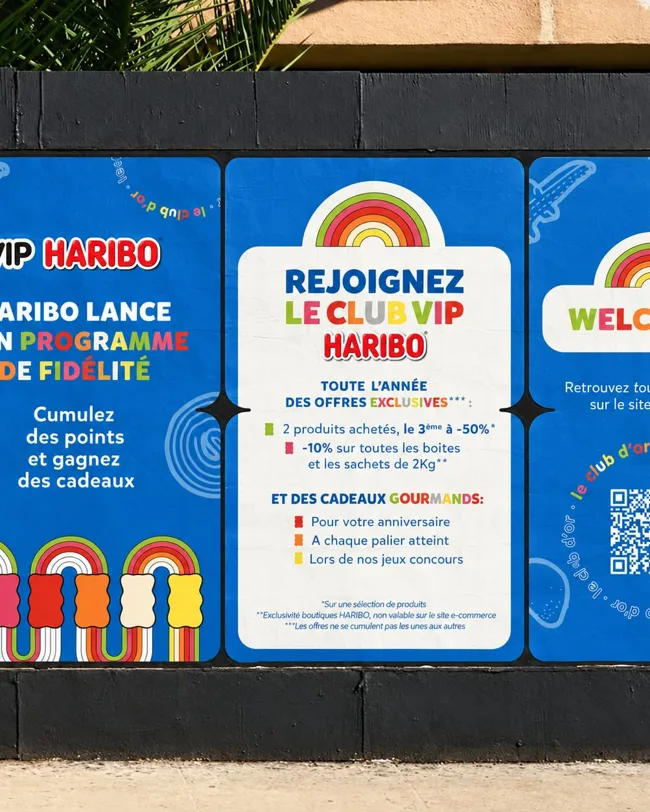 Haribo, communication print affichage lancement