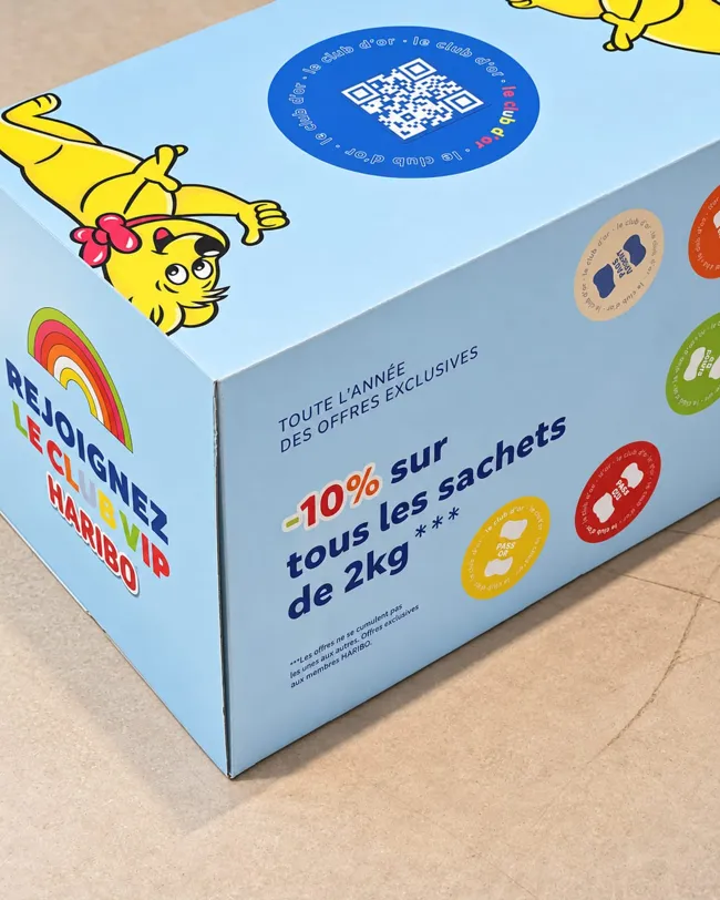 Haribo, communication print cube offres