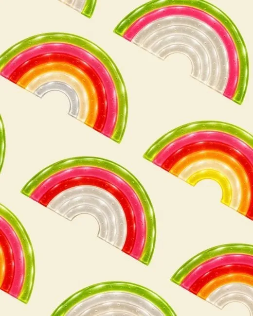 Haribo, concept visuel arc en ciel