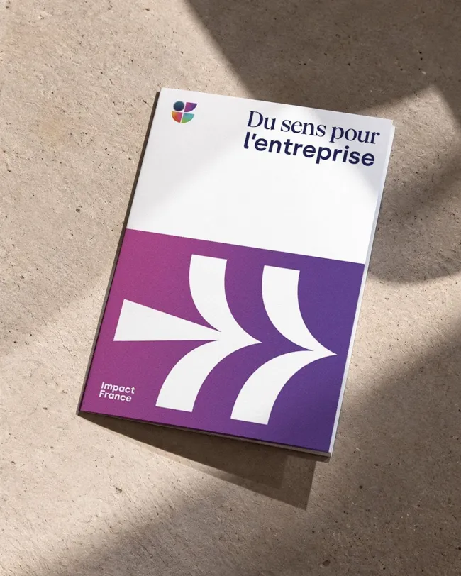Impact France, communication print brochure