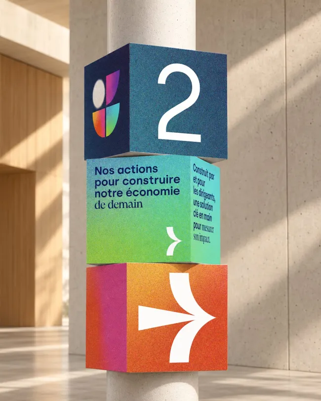 Impact France, signaletique evenementielle cubes
