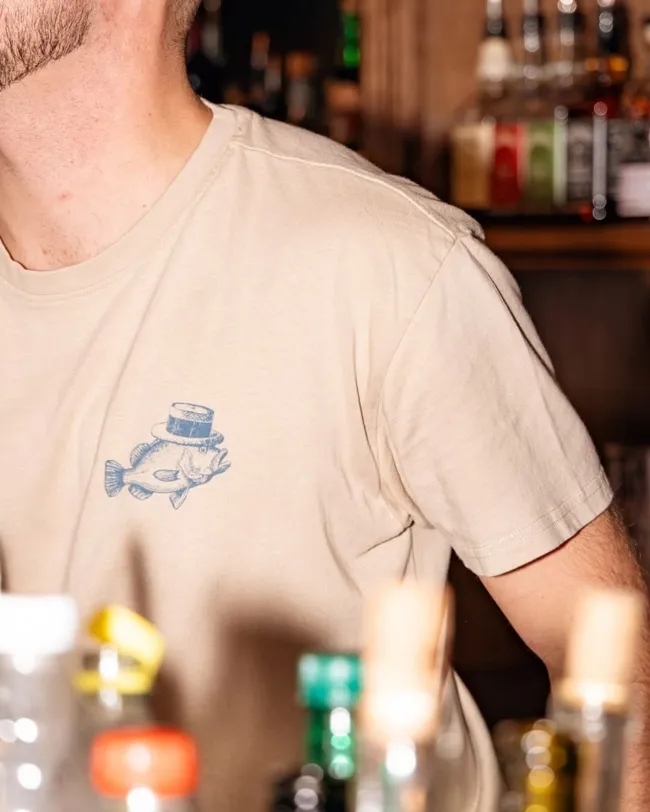The Fat Fish, textile shortlogo