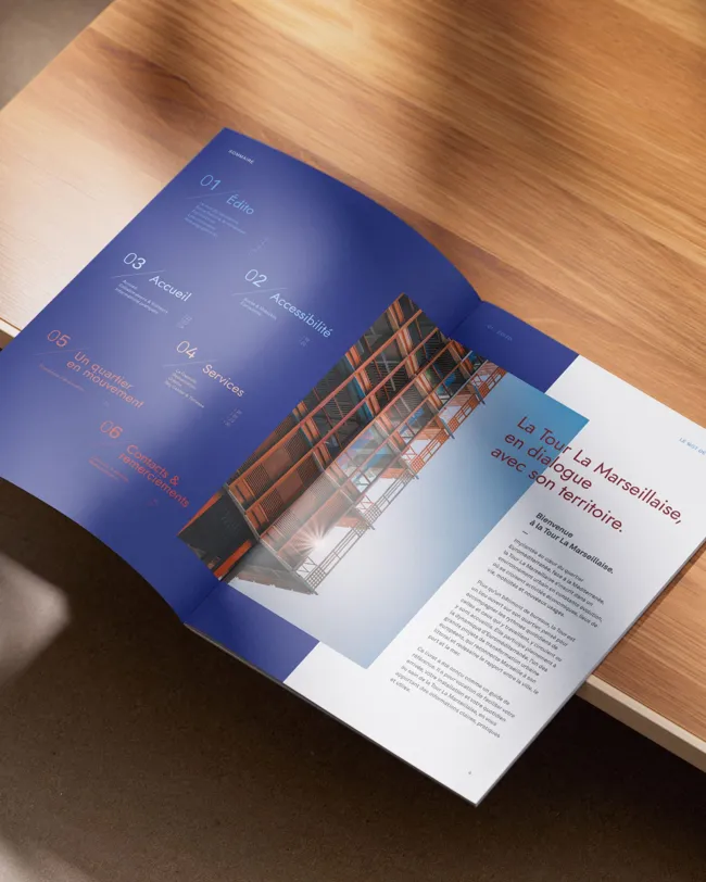 Tour La Marseillaise, communication print brochure