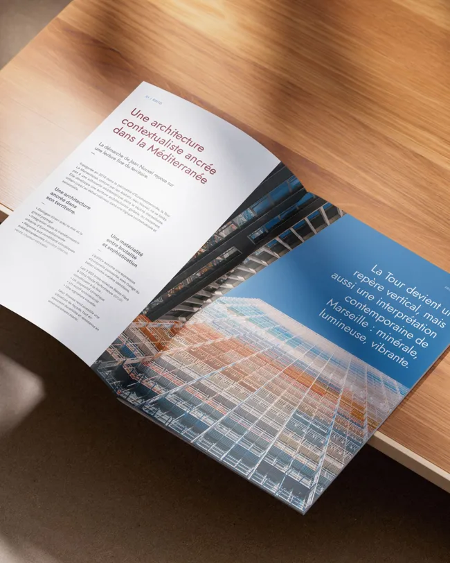 Tour La Marseillaise, communication print brochure