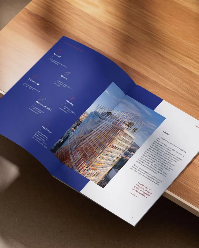 Tour La Marseillaise, communication print brochure