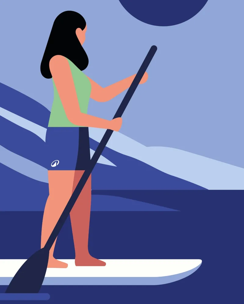 Decathlon, illustration paddle provence